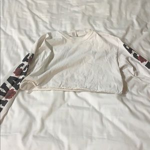 Long sleeve crop top savage shirt